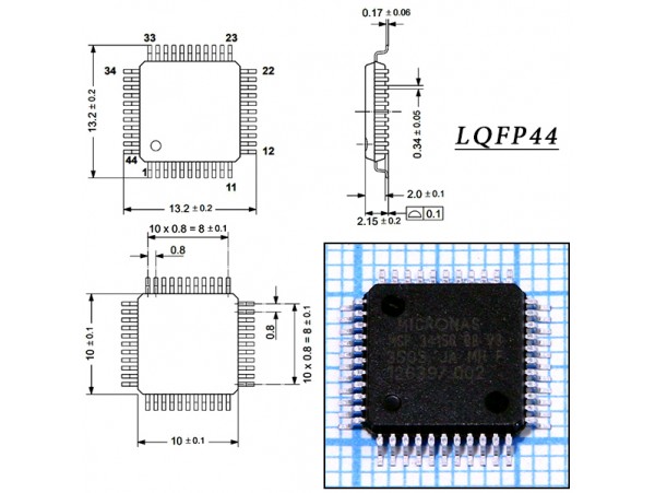MSP3415G B8 V3  LQFP44