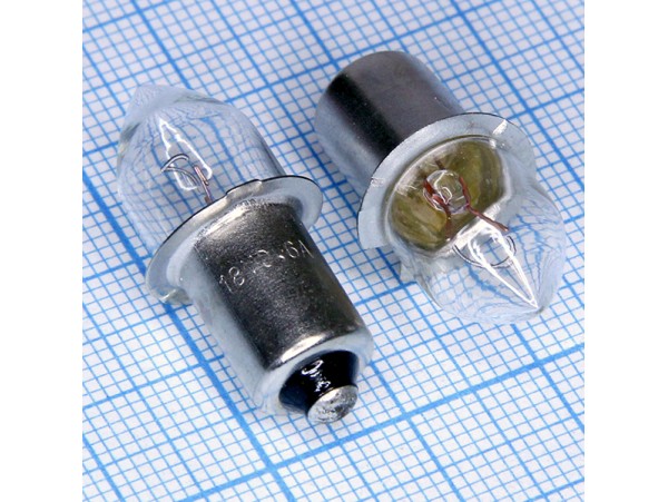 Лампа 18V 0,6A  P13,5s  krypton без резьбы
