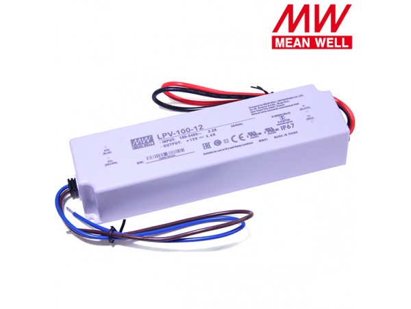 БП LED 12V 0-8,5A LPV-100-12