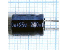 Конд.220/25V 0812 +105°C