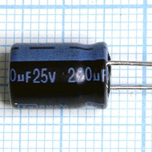 Конд.220/25V 0812 +105°C