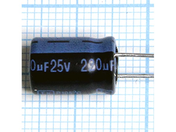 Конд.220/25V 0812 +105°C