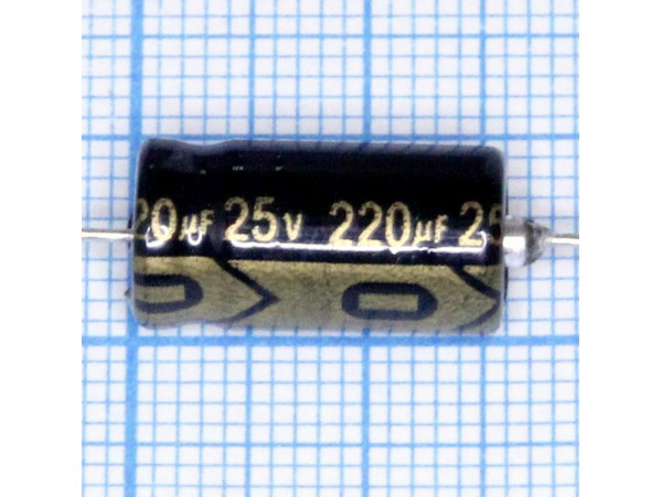 Конд.220/25V 0816 (аксиал)