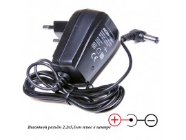 БП 12V0,5A 2,1х5,5мм(+) AB12-500S Блок питания ROBITON