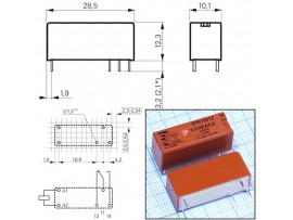 Реле 12VDC RY610012 1C 8A/12VDC Schrack