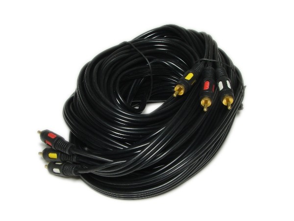 Шнур 3RCA/3RCA шт/шт 15м пластик