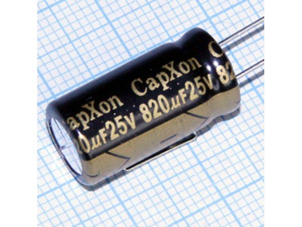 Конд.820/25V 1020 LZ +105°C CapXon