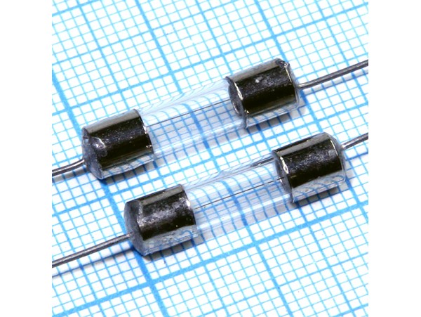 Пред.1А(d=5;L=20) 250V стекло с выводами