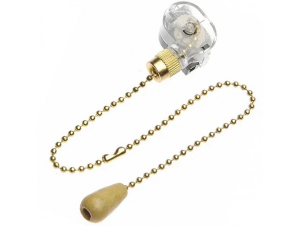 Выключатель торшерный с наконечником, золото