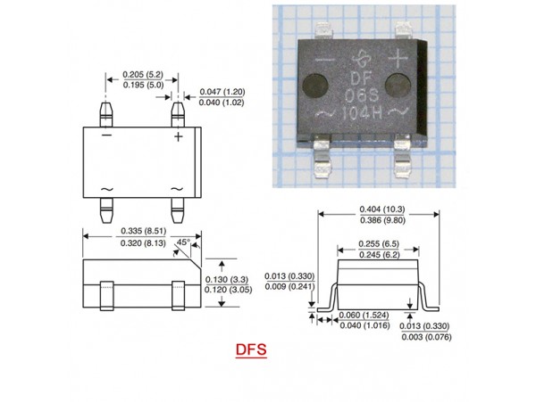 DF06S-E3/77 (600V/1A)Диодный мост