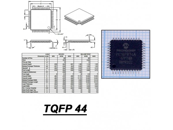 PIC16F874A-I/PT