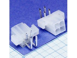 MF-4MRB вилка на плату 4 конт. угл. Mini-Fit