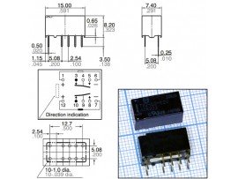 Реле 12VDC TX2-L2-12V 2C 2A/30VDC