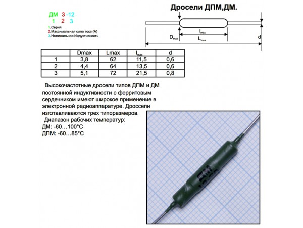 ДМ-1,2-30µГн Дросс.