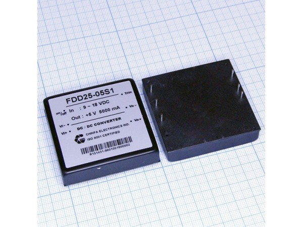 FDD25-05S1 (9V-18V DV>+5V DC/5A) Преобразователь напр.