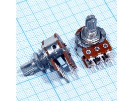 Резистор 2х10к под гайку  RV16A01F-20-15K-B10K-3C