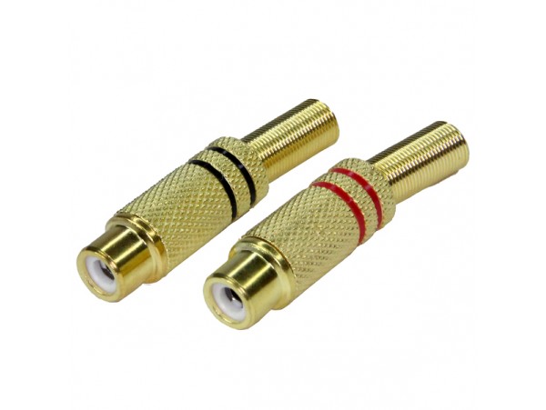 RCA Гнездо на кабель с покрытием 1-209G