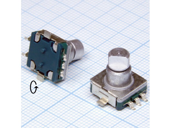 Энкодер EC11-9,5F-S 5pin металл ручка 17мм спил