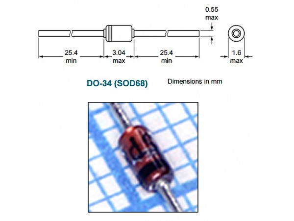 BAT85.133 Диод Шоттки стекло
