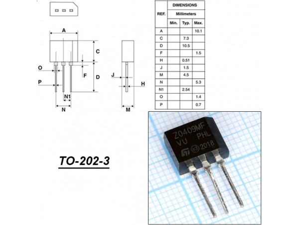 Z0409MF Тиристор