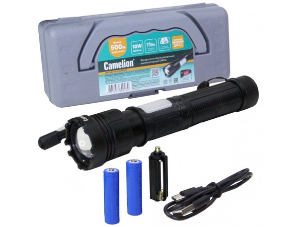 Фонарь E14102 Camelion акк. 2x18650 10W ручной