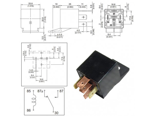 Реле 12VDC 896-1CH-C1 1C 40A/14VDC