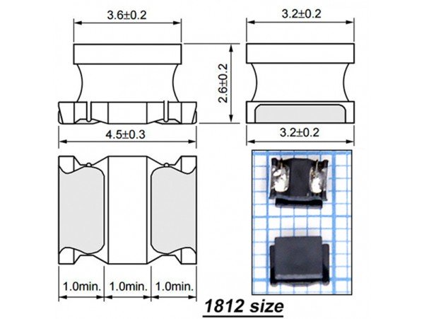 LQH43M  56мкГн Дросс. (1812) ( B82422-T1563 )
