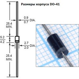 SF18 быстрый диод (1А,600В)