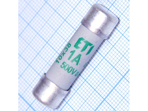Пред.1А(d=10;L=38) 500V керамика Z-C10/SE-1А/AM