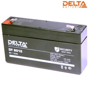 Аккумулятор 6V/1,2Ah DT6012 Delta 95x24x50