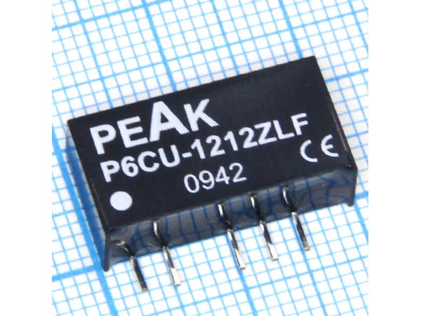 P6CU-1212ZLF (12VDC>±12VDC/42mA) Преобразователь напр.