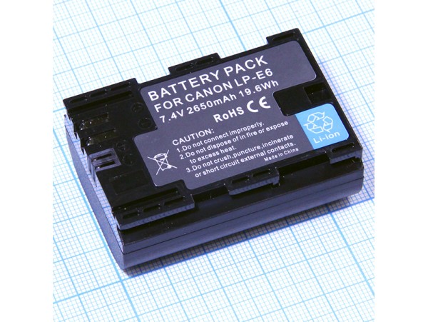 Аккумулятор CANON LP-E6 Li-ion 7,4V/2650mAh