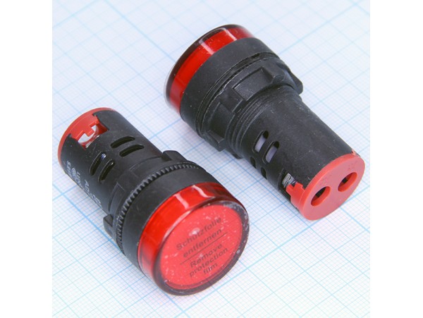 AD16-22DS 220VAC LED Лампа красная
