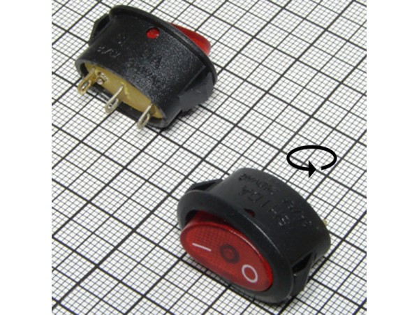MIRS-101-10 250V/3A on-off красный переключатель MIRS-101-10 250V/3A on-off красный переключатель