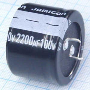 Конд.2200/100V 3525+85°С Jamicon