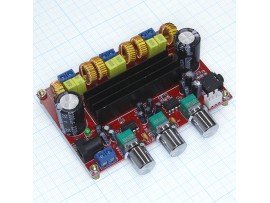 HW-302B Усилит. НЧ 200Вт, 2х50Вт+ 1х100Вт аналог NT1325