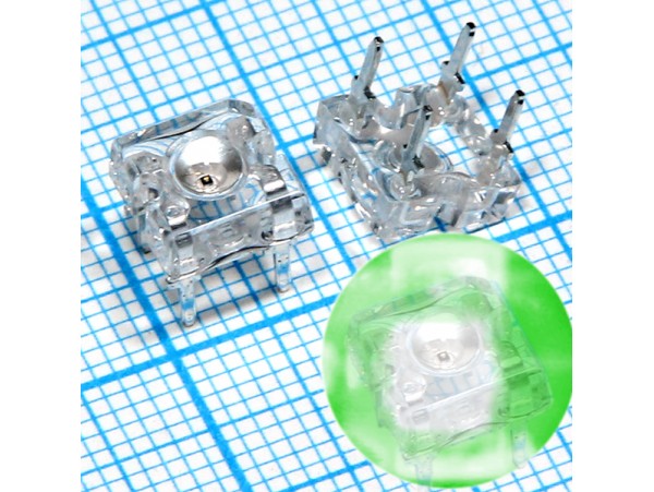 LED DFL-7605UGC4 зел. 3,5Lm 7.6х7.6
