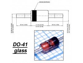 1N4747A (Стабил. 20V/1W) стекло