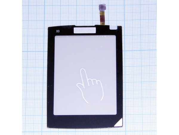 Nokia X3-02 Тачскрин +стекло (черный)