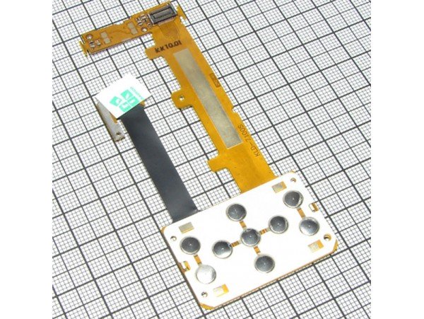 Nokia 7100 шлейф с компонентами и клавиатурной платой