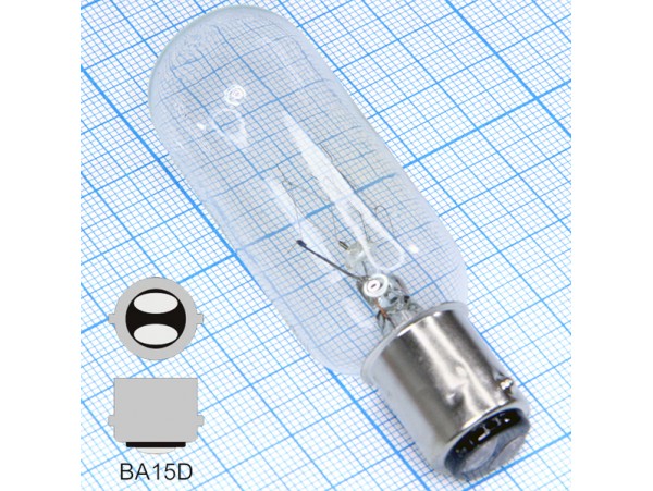 Лампа 220V 10W B15d Ц235-245-10
