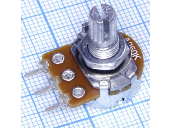 Резистор 250к под гайку d=16 L=14 Alpha RV16AF-20