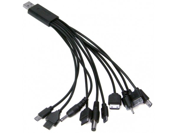 Переходник USB на 10 моделей телефонов ZC-002