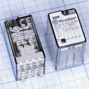 Реле 24VDC 553490240000 4C 7A/250VAC Finder