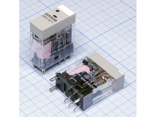 Реле 230VAC G2R-2-SN 2C 5A/230VAC