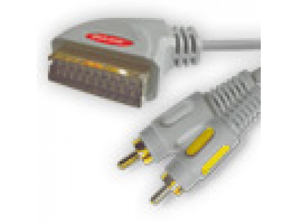 Шнур СК<2RCA DeLink 3,0м пластик