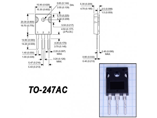 VS-HFA30PA60C (600V/30A) диод быстрый