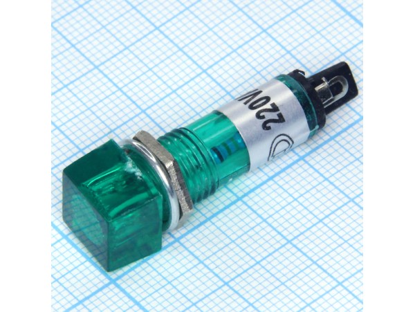 N-802-G 220V Лампа неоновая зеленая