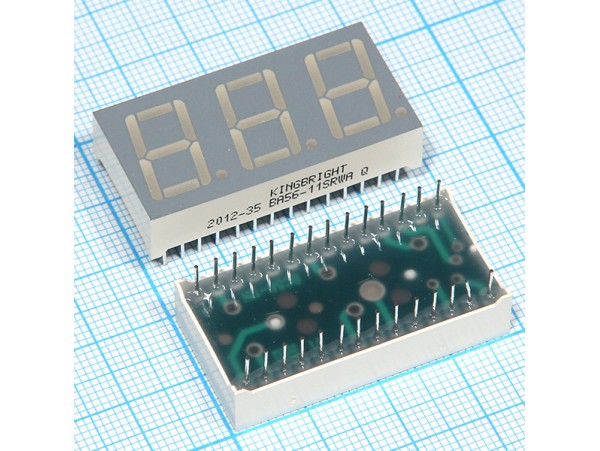 BA56-11SRWA R Инд. LED R 3DIG CA