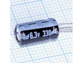 Конд.330/6,3V 0611 TK +105°C Jamicon